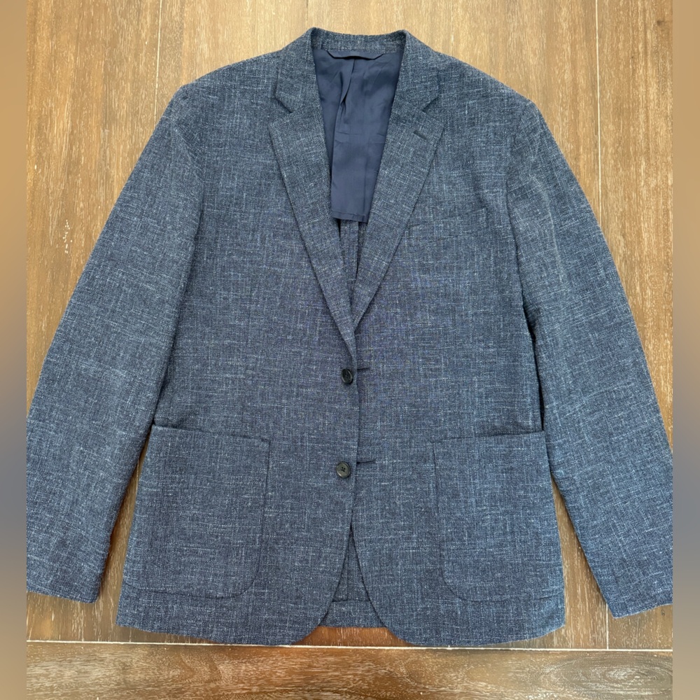 J. Lindeberg Hopper Unc Flame Structure Wool/Cotton/Linen Blazer EU 50 US 40R